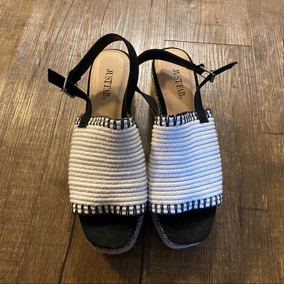 Just Fab Life On The Wedge Platform Espadrille, Size 7.5 - Picture 4 of 6